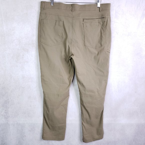 Gerry Men's 38x30 (Really 38x28) Long Cargo Hiking Outdoor Pants Tan Fishing - Picture 2 of 8